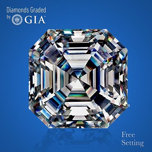 NO-RESERVE LOT: 1.51 ct, F/VS2, Square Emerald cut GIA Graded Diamond. Appraised Value: $38,100 