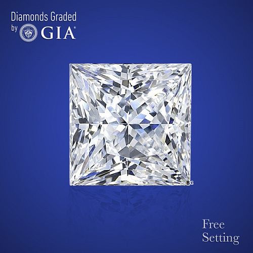1.51 ct, G/VS2, Princess cut GIA Graded Diamond. Appraised Value: $35,400 