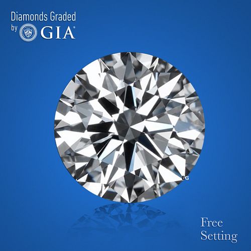 NO-RESERVE LOT: 1.50 ct, E/VVS2, Round cut GIA Graded Diamond. Appraised Value: $67,200 