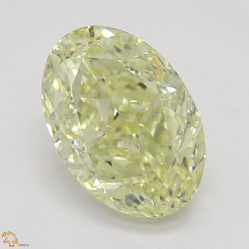 1.51 ct, Natural Fancy Light Yellow Even Color, VVS1, Oval cut Diamond (GIA Graded), Appraised Value: $21,300 