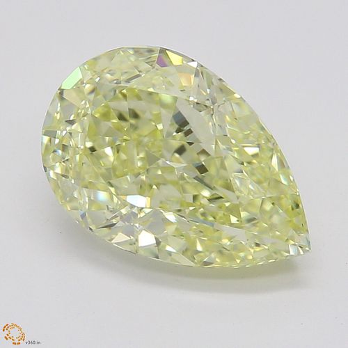 1.83 ct, Natural Fancy Yellow Even Color, VVS1, Pear cut Diamond (GIA Graded), Appraised Value: $40,200 