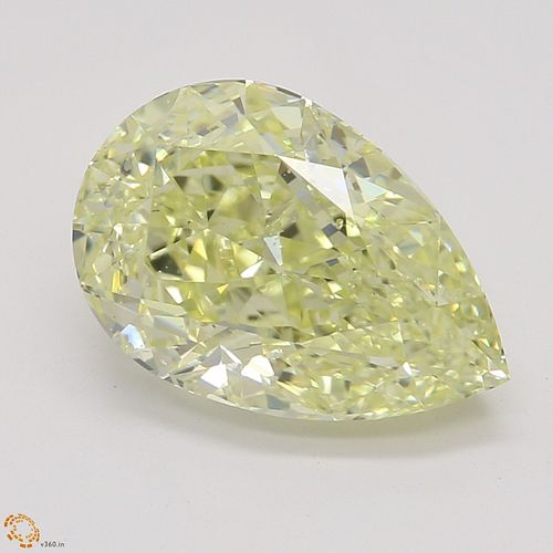 2.03 ct, Natural Fancy Yellow Even Color, SI1, Pear cut Diamond (GIA Graded), Appraised Value: $41,000 