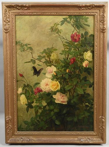George Cochran Lambdin (1830 - 1896) Oil on Canvas