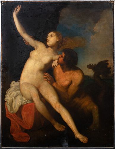 PERSEUS AND ANDROMEDA OIL PAINTING