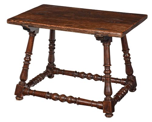 Continental Baroque Style Walnut Low Table