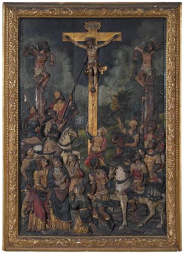 Flemish or German School Relief, Crucifixion