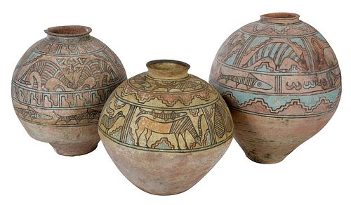 Three Indus Valley Painted Pottery Vessels