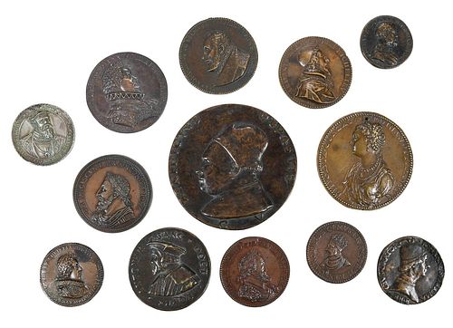 Group of 13 Renaissance Themed Medals 