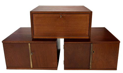 Three Tabletop Cabinets for Medals 