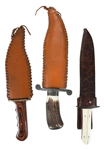 Group of Three Bowie Knives