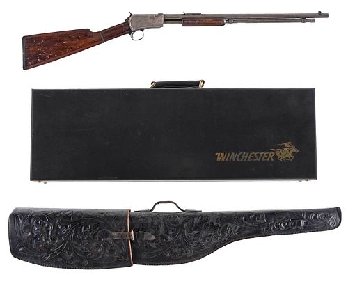 Winchester Model 1906 Rifle and Two Gun Cases
