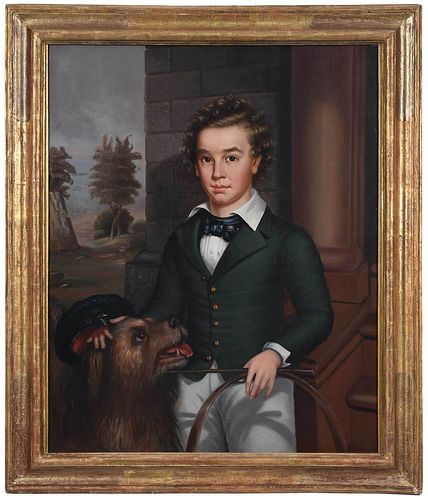Folk Art Portrait of a Young Gentleman 