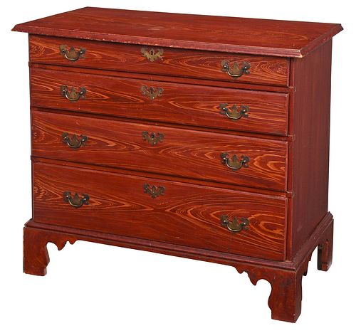 American Federal Grain Paint Decorated Chest of Drawers