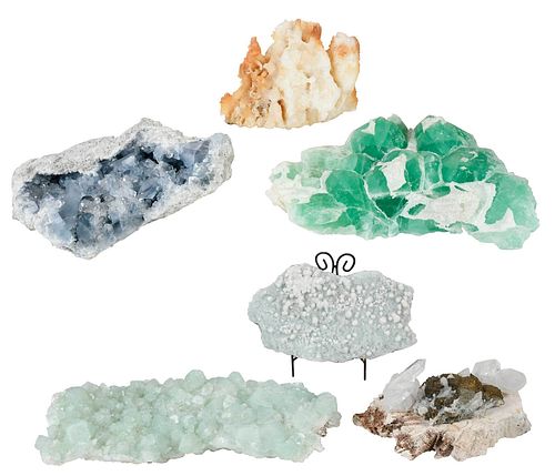 Six Large Crystal Specimens