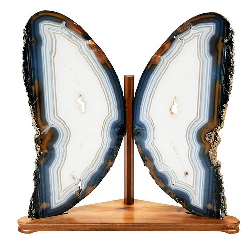 Large Agate Butterfly Display