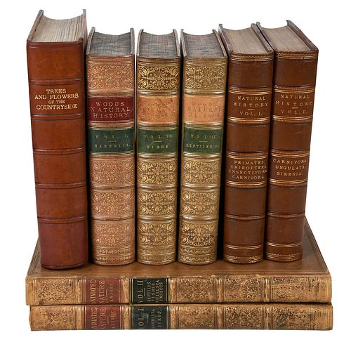 Four Leatherbound Natural History Titles