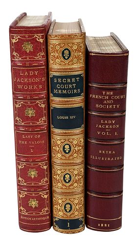 33 Leatherbound Books, French Court History