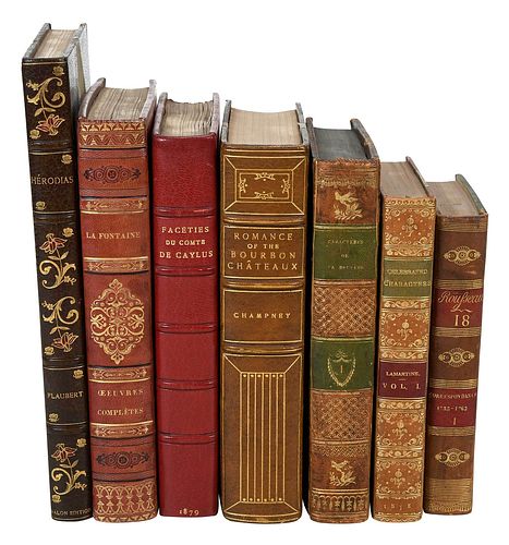 15 Leatherbound Books, French Literature