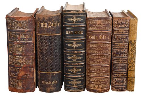 Five 19th Century Bibles, Dor‚ Bible Scenes