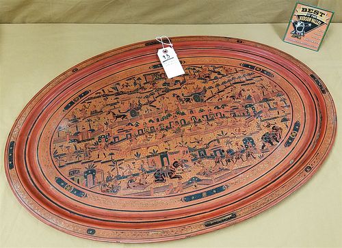 THAI LACQUER TRAY 21 1/2" X 30" CORDTS MANSION