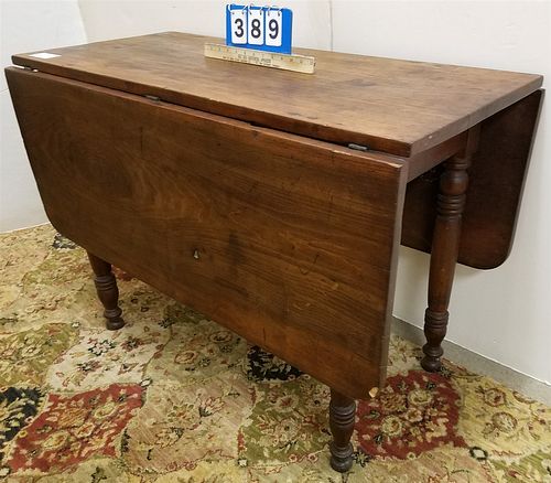 COUNTRY SHERATON CHERRY DROP LEAF TABLE 28.75"H X6'5"W X37"D CORDTS MANSION