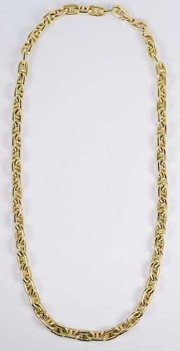 14K Heavy Gucci Link Necklace, 132 grams