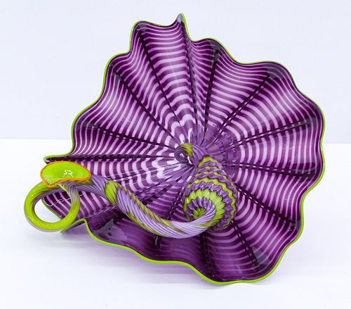 Dale Chihuly ''Amethyst Persian Pair'' 2005 Glass