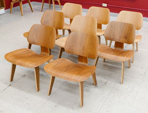 Set 8 Eames Herman Miller LCW Chairs