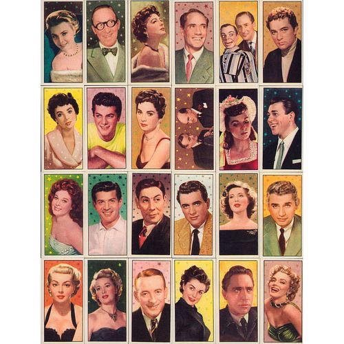 1993 Barbers Tea Cinema and Television Stars Cards, Reprint Set
