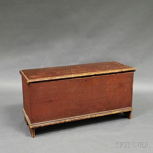 Red-painted Blanket Chest