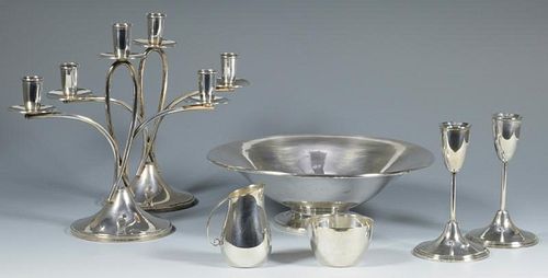 7 Modernist Sterling Silver Items