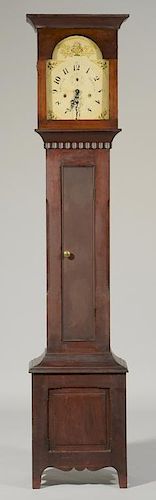 American Tall Case Clock, Luman Watson Dial