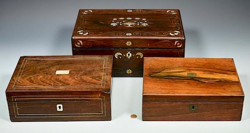 Three 19th century Lap Desks