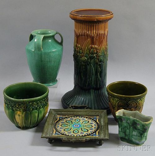 Six Pieces of Art Pottery
