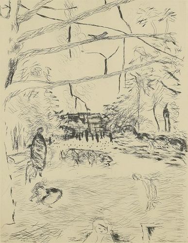 Pierre Bonnard Etching, The Joy of Farming