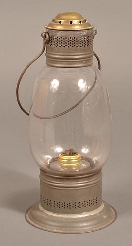 Glass and Tin Barn Lantern.