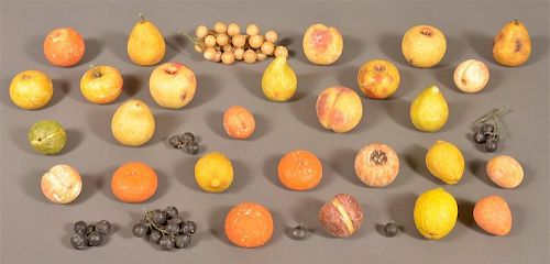 29 Pieces of Antique Stone Fruit.