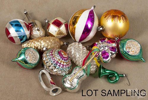 Large group of Christmas ornaments, mostly mid 20th c., approximately 200.