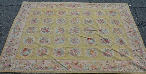 Vintage Floral Tapestry Rug.