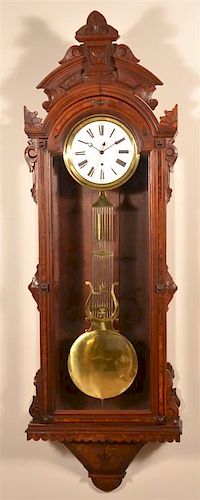 American Walnut Jewelers Regulator Clock.