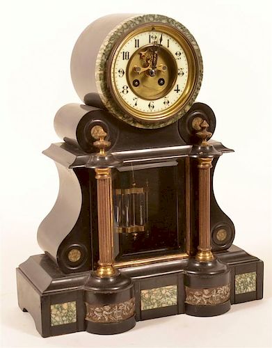 French Marble Mantle Clock.
