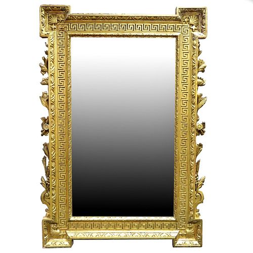 Antique Neoclassical Style Giltwood Mirror