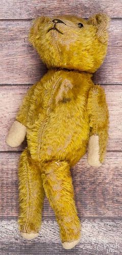 Jointed mohair teddy bear, early 20th c., 12 1/4'' h.