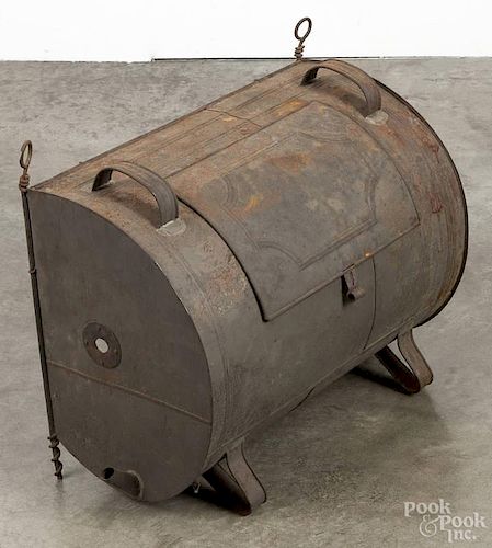 Tin reflector oven, 19th c., 18 1/2'' h., 22'' w.