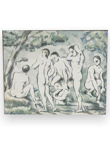 Paul Cezanne "Le Baigners" Lithograph