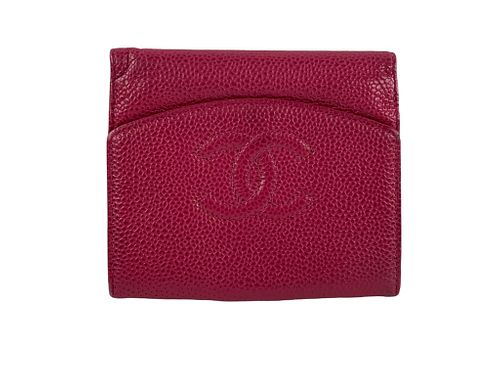 Chanel Pink Caviar Wallet