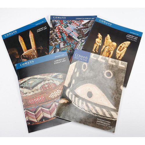 Thirty-two Cowans American Indian (and Western) Art auction catalogues.