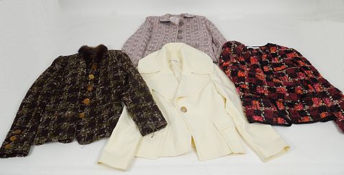 (4) Vintage Jeannette Miner Paris Ladies' Jackets.