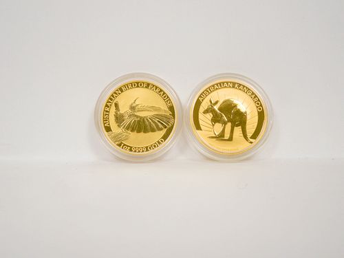 (2) Australia 100 Dollar Gold Coins.