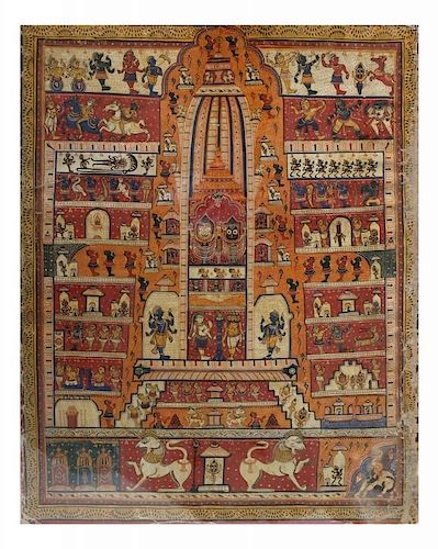 Indian Printed and Painted Deity Story